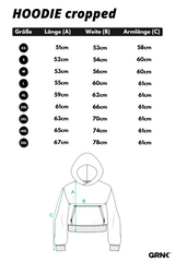 Oversized Cropped Hoodie - GRNK - Core Edition (Pitch Black)