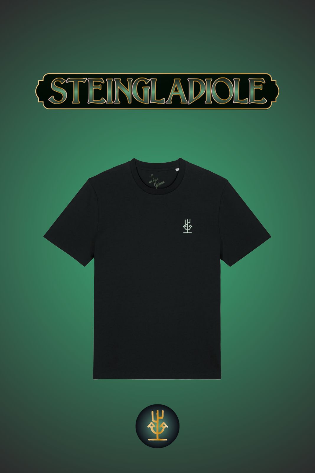 T-Shirt - Liza Grimm - Steingladiole (black)