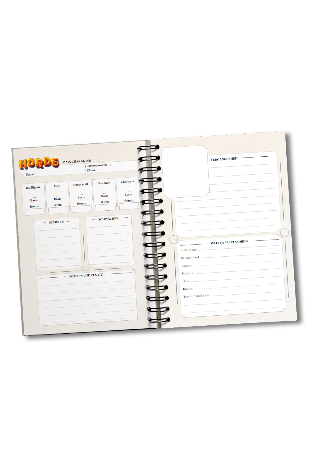Notizbuch - Pen & Paper - Horde