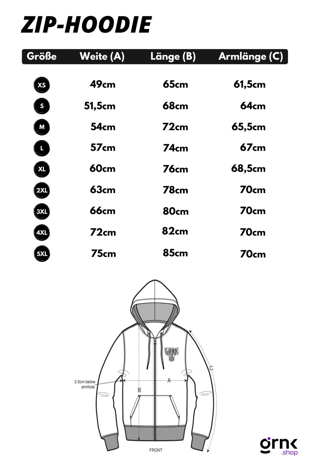 Zip-Hoodie - Signature Kollektion - SKULL